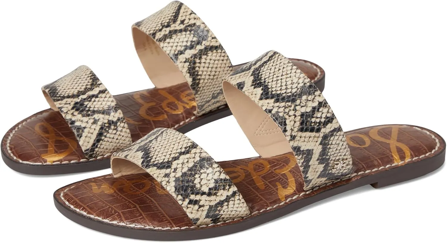 Sam Edelman Women's Gala Flat Sandal, Roccia, 8.5 Wide