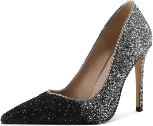 SAMMITOP Women's Classic Fashion Stiletto Pointed Toe 10CM High Heel Dress Pump Shoes