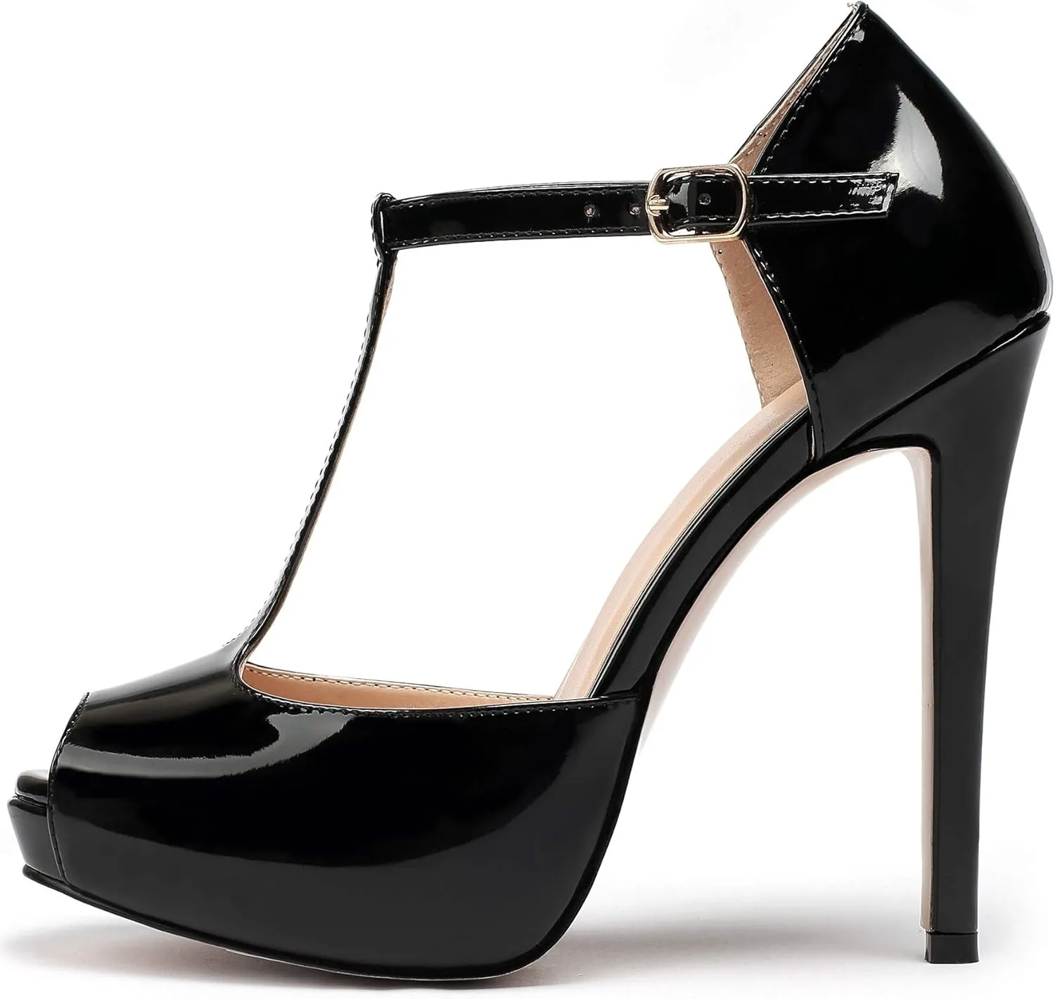 SAMMITOP Women's Platform High Heels Ankle Strap Sandals Mary Jane Platform Pumps Shoes