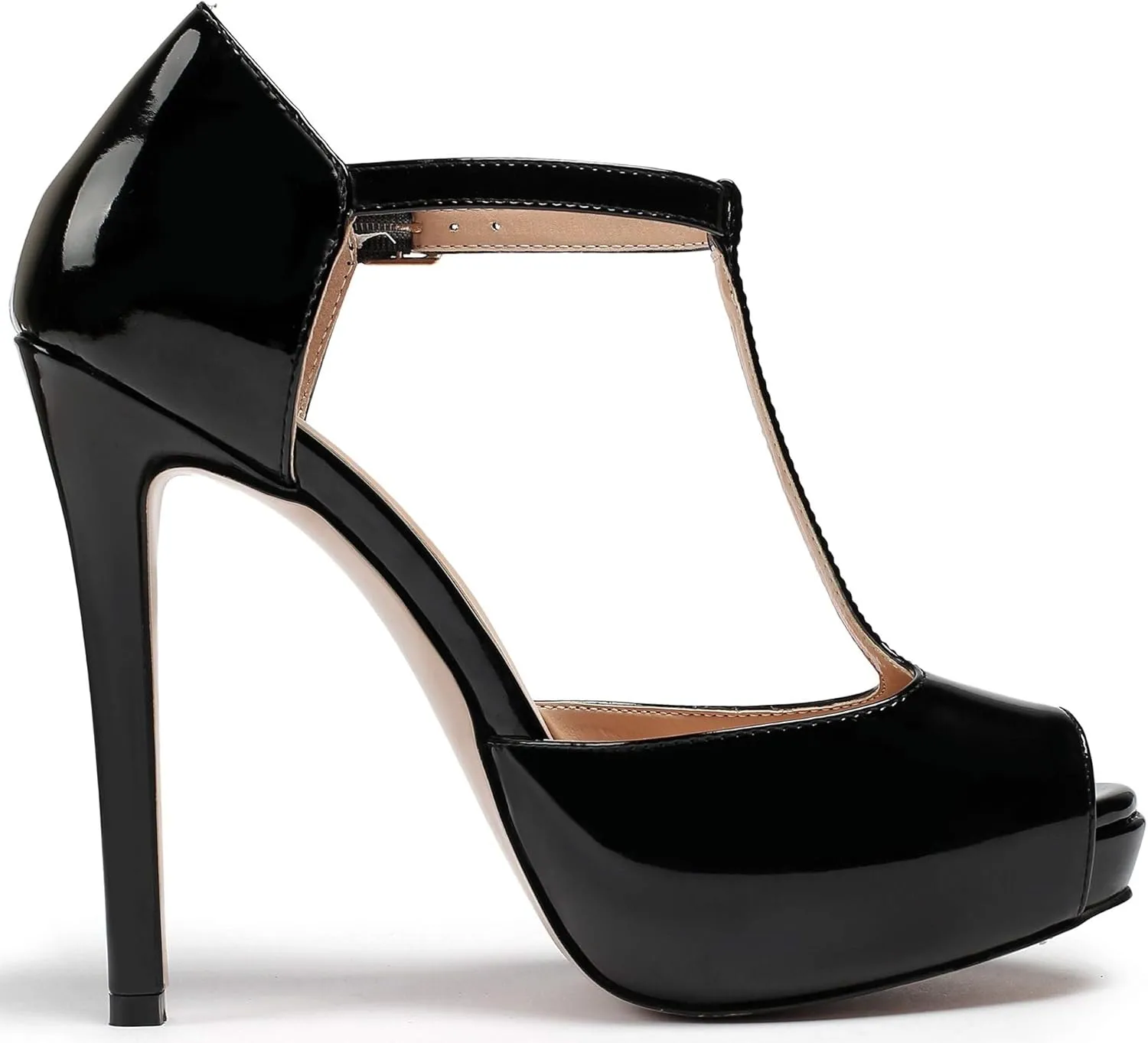 SAMMITOP Women's Platform High Heels Ankle Strap Sandals Mary Jane Platform Pumps Shoes