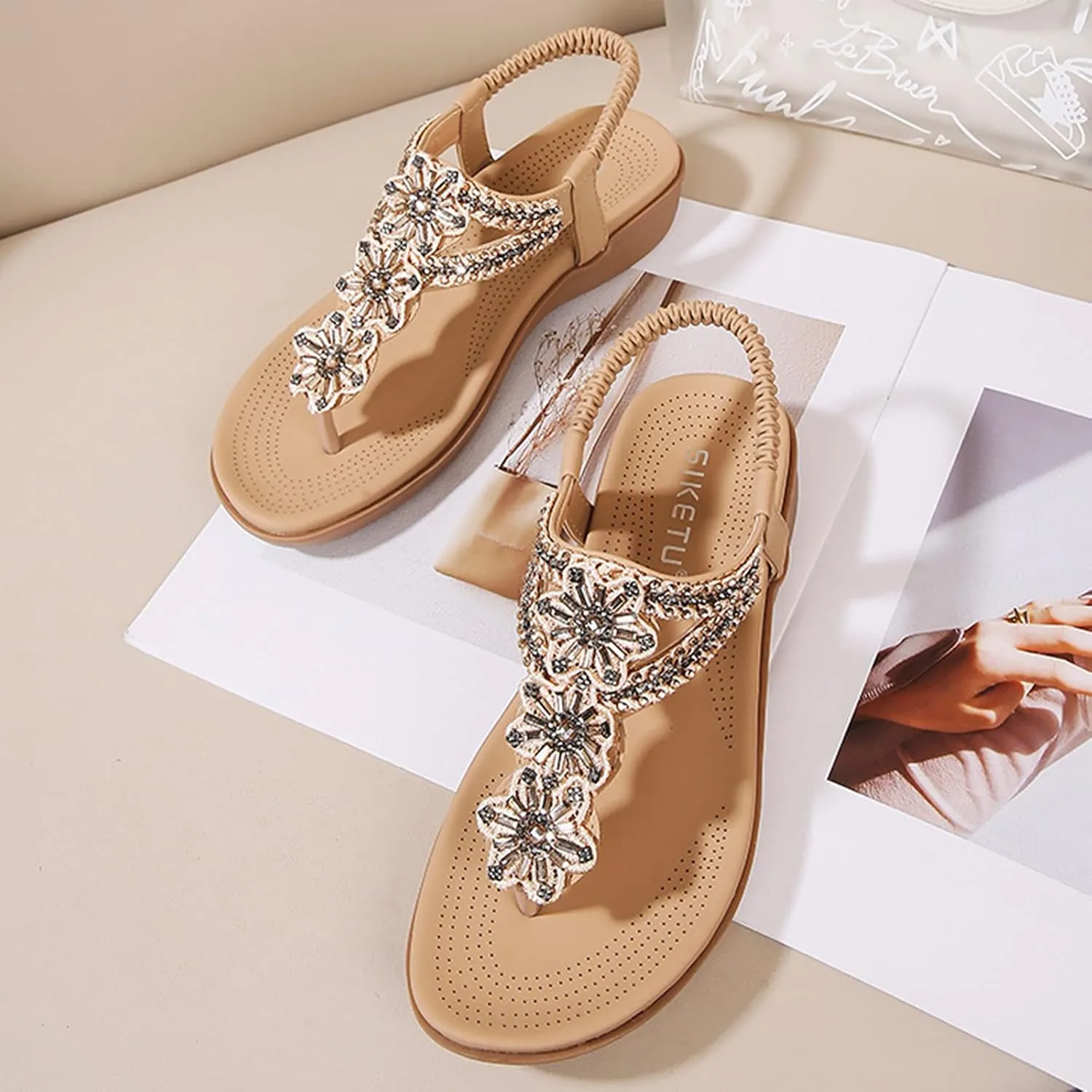 Sandals Women Orthopedic Wide Toe Box Shoes Women Mens Orthopedic Slides Plantar Gold Flat Sandals for Women Dressy Plantar Fasciitis Shoe Arch Support Platform Sandals Women Heel