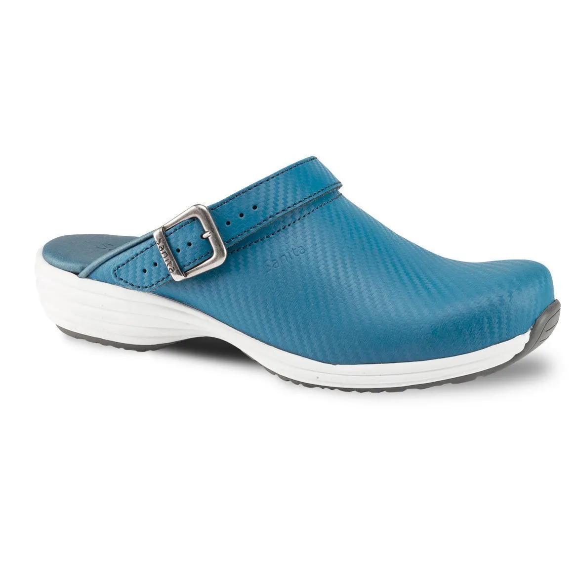 Sanita Wave Leather with Carbon Style Open Heel