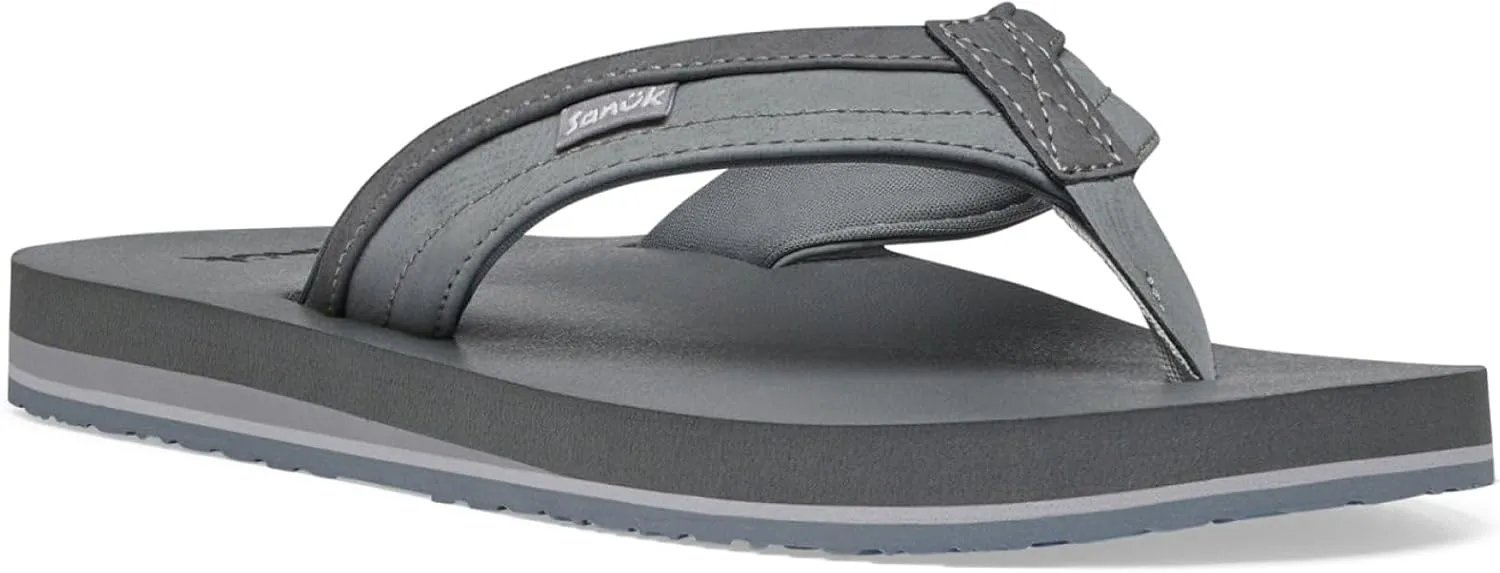 Sanuk Mens Ziggy ST | Flip Flops for Men | Mens Sandals | Beach Sandals | Water Friendly & Lightweight | Comfort Footbed