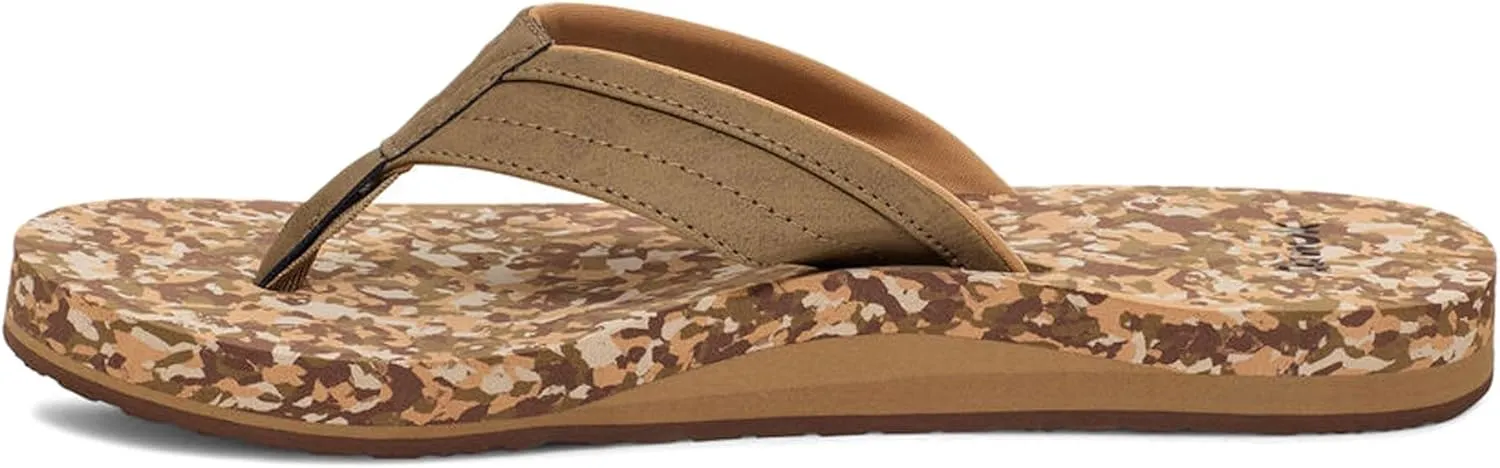 Sanuk Mens Ziggy ST | Flip Flops for Men | Mens Sandals | Beach Sandals | Water Friendly & Lightweight | Comfort Footbed