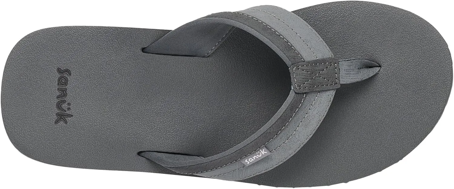 Sanuk Mens Ziggy ST | Flip Flops for Men | Mens Sandals | Beach Sandals | Water Friendly & Lightweight | Comfort Footbed