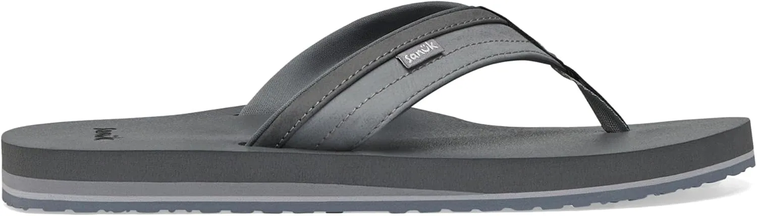 Sanuk Mens Ziggy ST | Flip Flops for Men | Mens Sandals | Beach Sandals | Water Friendly & Lightweight | Comfort Footbed