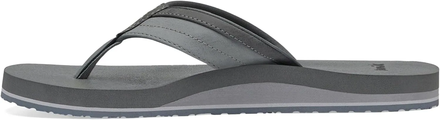Sanuk Mens Ziggy ST | Flip Flops for Men | Mens Sandals | Beach Sandals | Water Friendly & Lightweight | Comfort Footbed