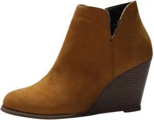 SBGMoSJ Women's Flat Ankle Boots Ankle Booties for Women Low Heel Dressy Low Boots for Women Ankle Booties Short Brown Winter Boots for Women Black Ankle Boots for Women Flat Heel