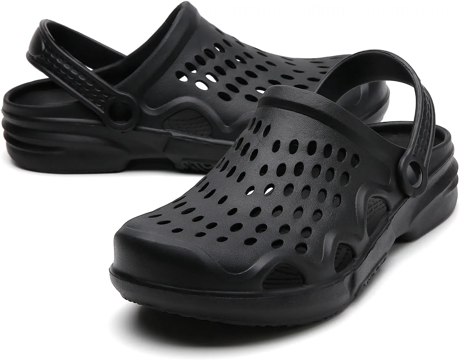 SECHRITE Clogs for Men Garden Shoes Water Sandals Mens Mules and Clogs Shower Slippers Waterproof Summer Slides