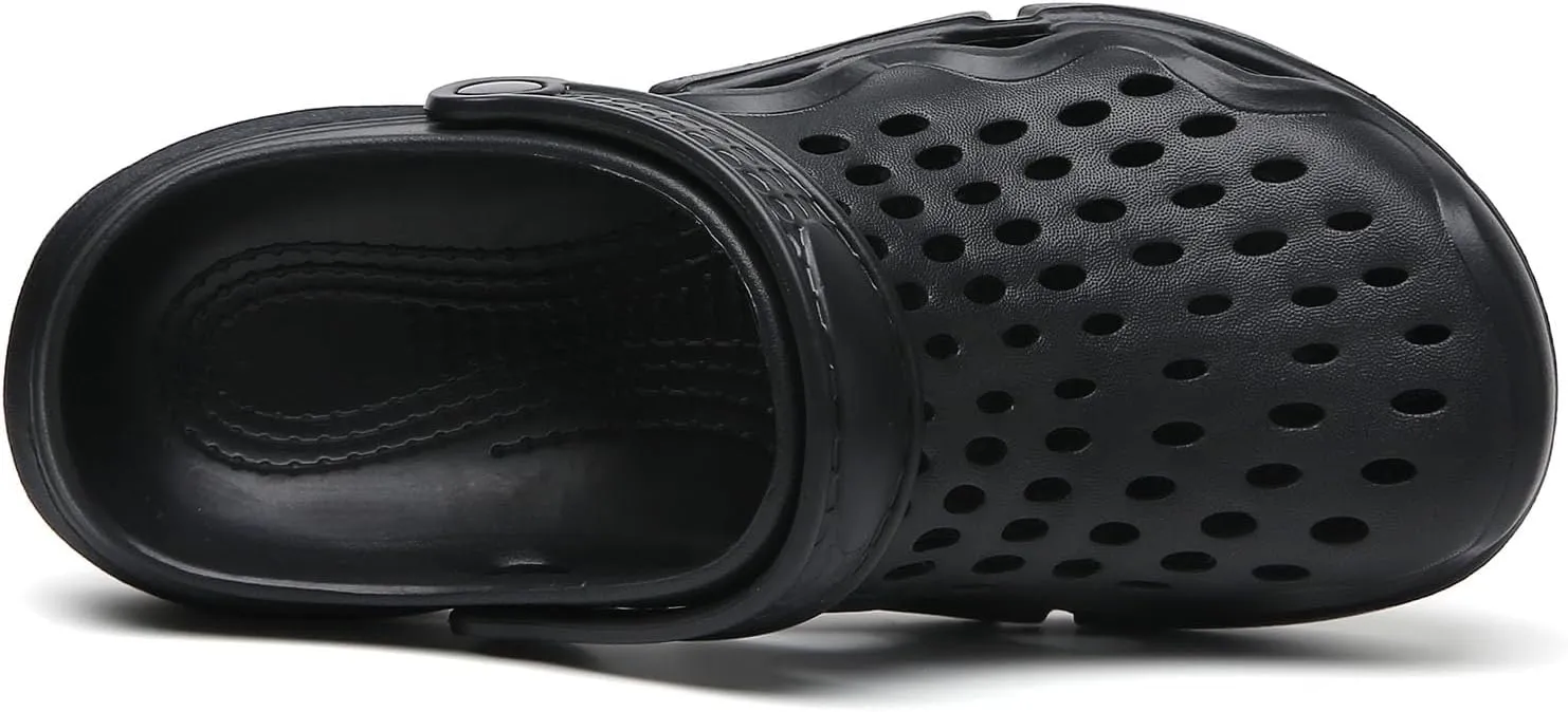 SECHRITE Clogs for Men Garden Shoes Water Sandals Mens Mules and Clogs Shower Slippers Waterproof Summer Slides