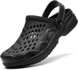 SECHRITE Clogs for Men Garden Shoes Water Sandals Mens Mules and Clogs Shower Slippers Waterproof Summer Slides