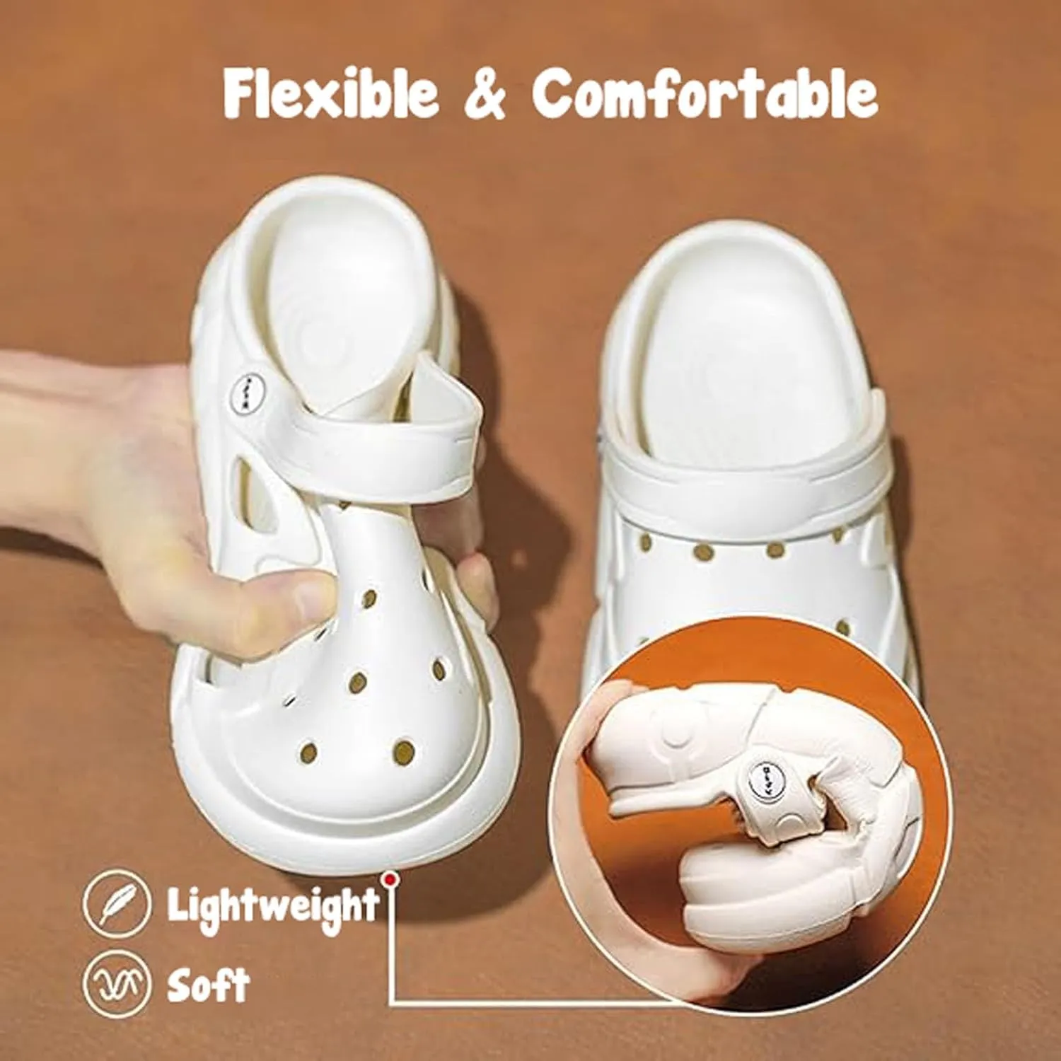 SECHRITE Kids Boys Girls Garden Clogs Shoes Shower Slippers Toddler Slip On Mules Lightweight Beach Pool Slides Indoor Sandals
