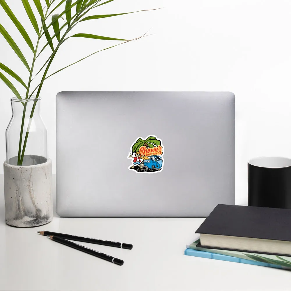 SHAWN'S SURF SHOP - Bubble-free stickers