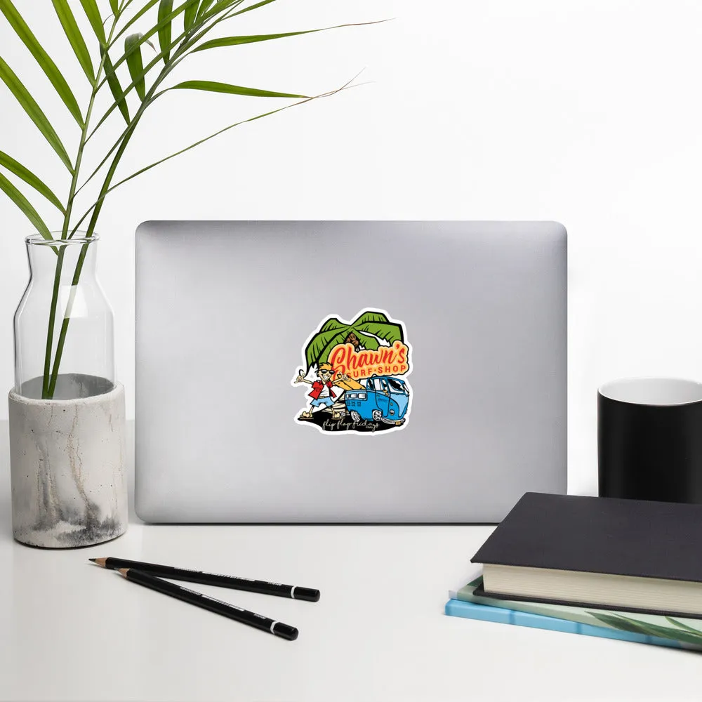 SHAWN'S SURF SHOP - Bubble-free stickers