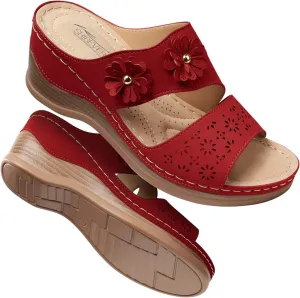 SHIBEVER Wedge Sandals for Dressy Women Platform Summer Womens Low Heels Arch Support Sandal