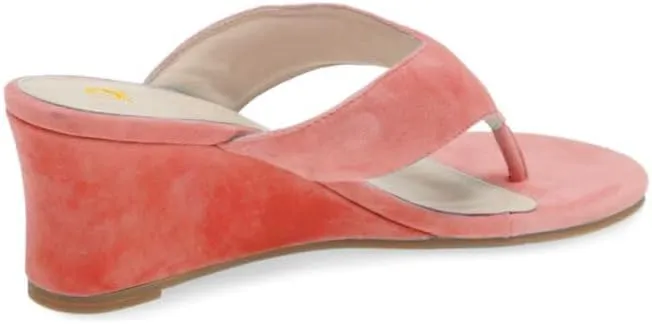 SHODENSE Women Wedge Heel Flip Flop Mules Open Peep Toe Suede Thong Sandals Mid Chunky Heels Flip-Flops Comfy Square Round Toe Slide Slippers Backless Slip On Summer Shoes Daily Party Office 4-11 M US