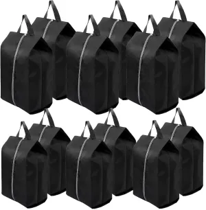 Shoe Bags for Travel,Portable Nylon Travel Shoe Bags,Water Resistant Shoe Storage Packing Organizer,Shoe Storage Pouch with Zipper Closure,Waterproof Shoe Bags for Men & Women