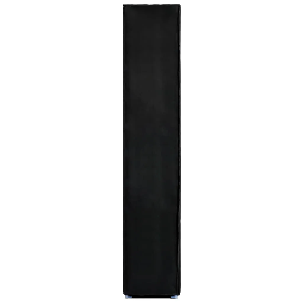 Shoe Cabinet Black 23.6"x11.8"x65.4" Fabric