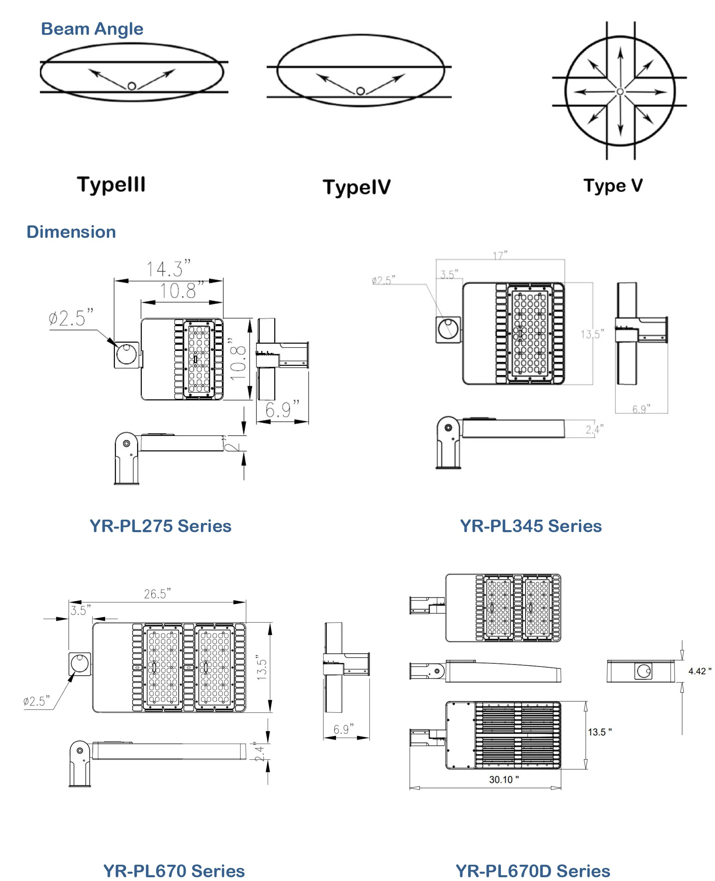 Shoebox LED Area Light/Flood Light/Parking Lot Light