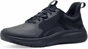 Shoes for Crews Crossing, Men's Slip Resistant Work Shoes, Healthcare and Food Service Sneakers, Water Resistant, Black or White