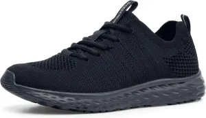 Shoes for Crews Non Slip Work Shoes for Women, Slip Resistant Shoes for Nurses, Comfortable Womens Sneakers, Everlight, Black