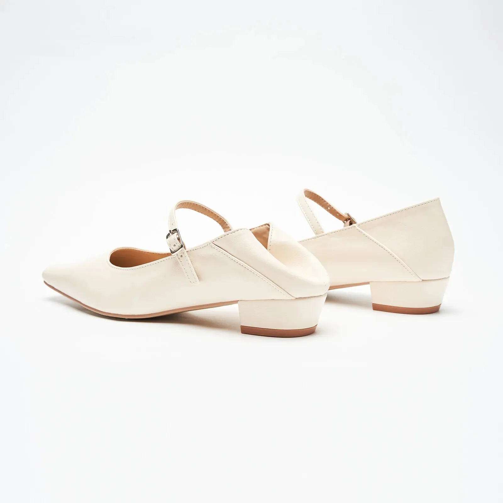 Single Strap Block Heel Mary Janes (Alva)