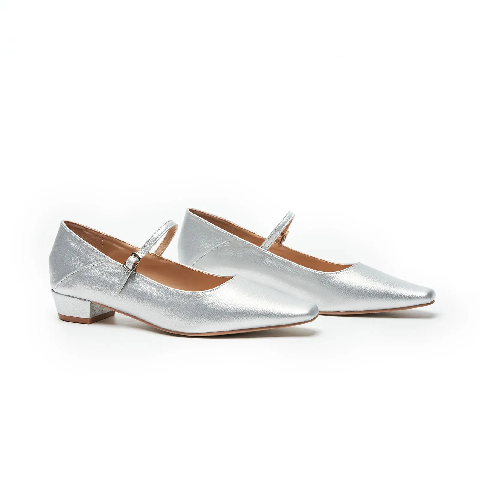 Single Strap Block Heel Mary Janes (Alva)