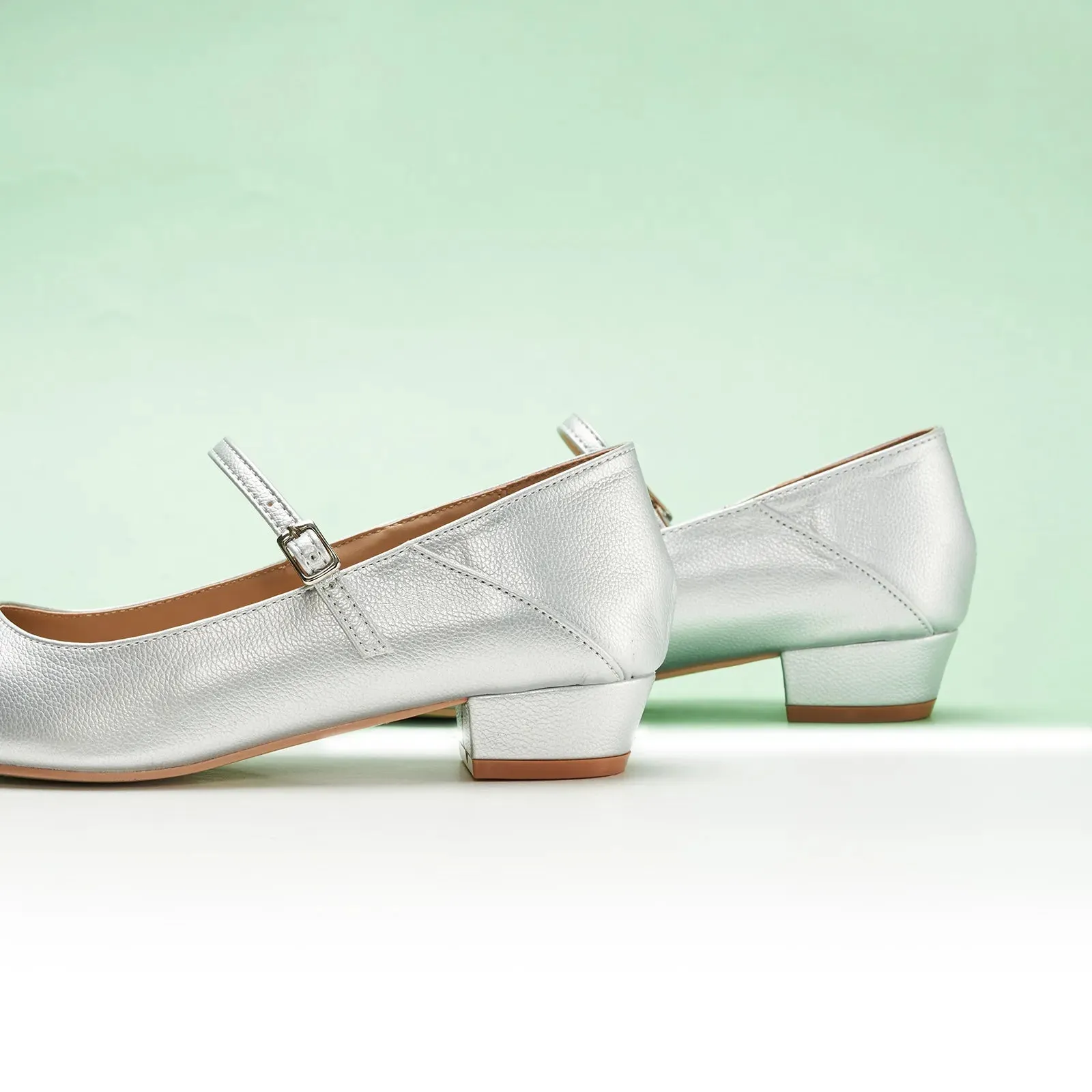 Single Strap Block Heel Mary Janes (Alva)