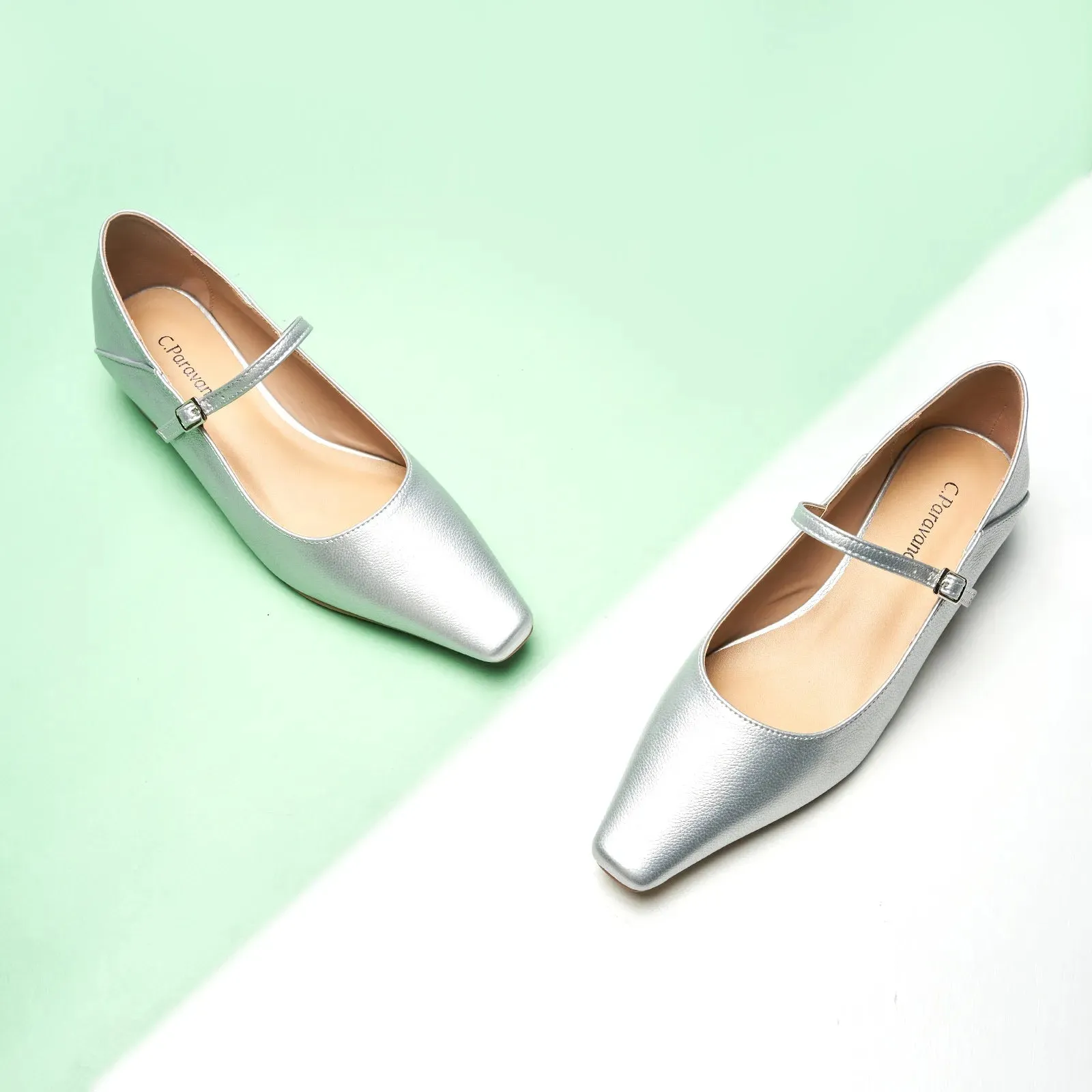 Single Strap Block Heel Mary Janes (Alva)