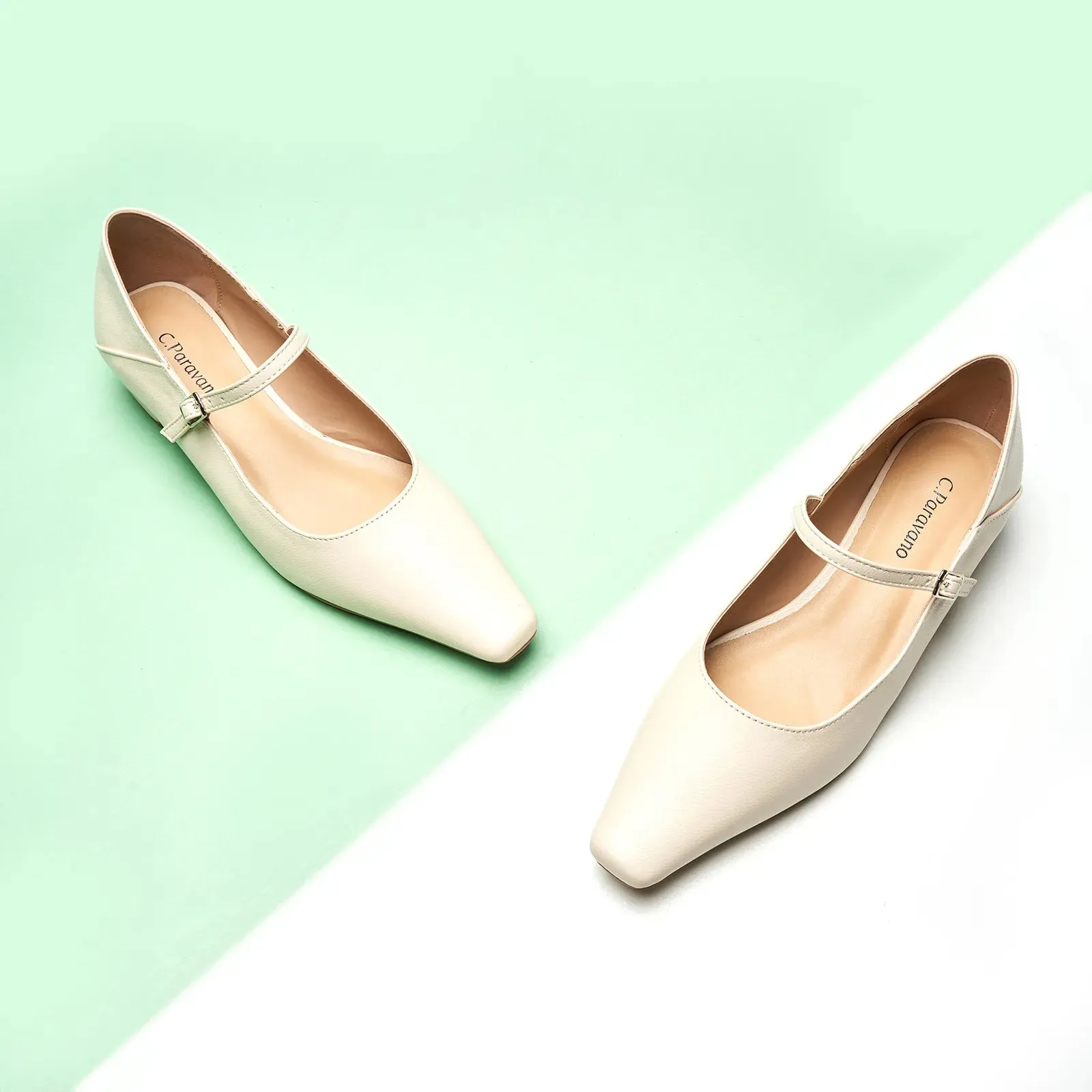 Single Strap Block Heel Mary Janes (Alva)