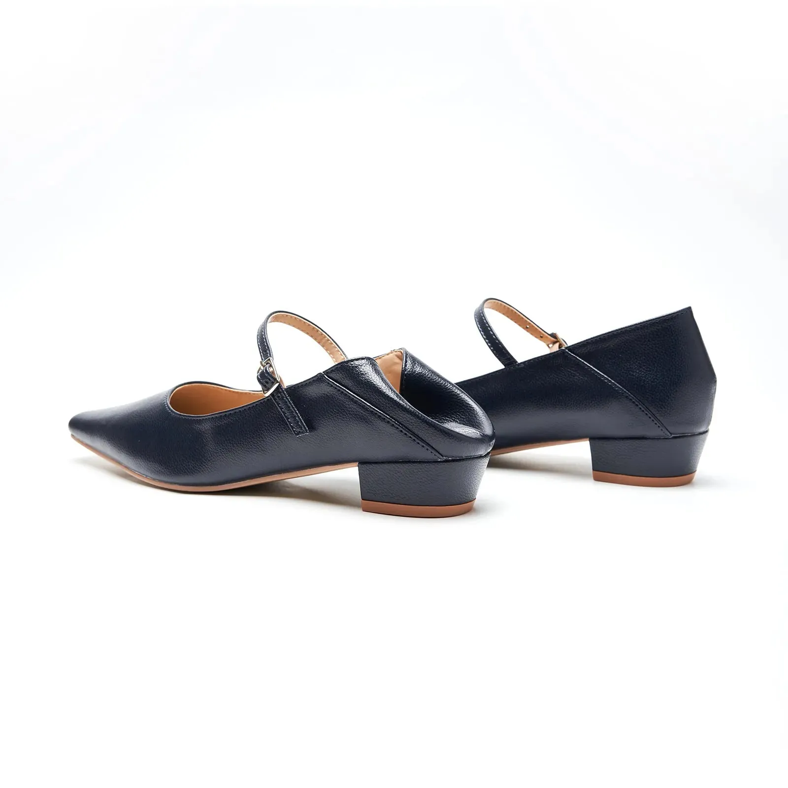 Single Strap Block Heel Mary Janes (Alva)