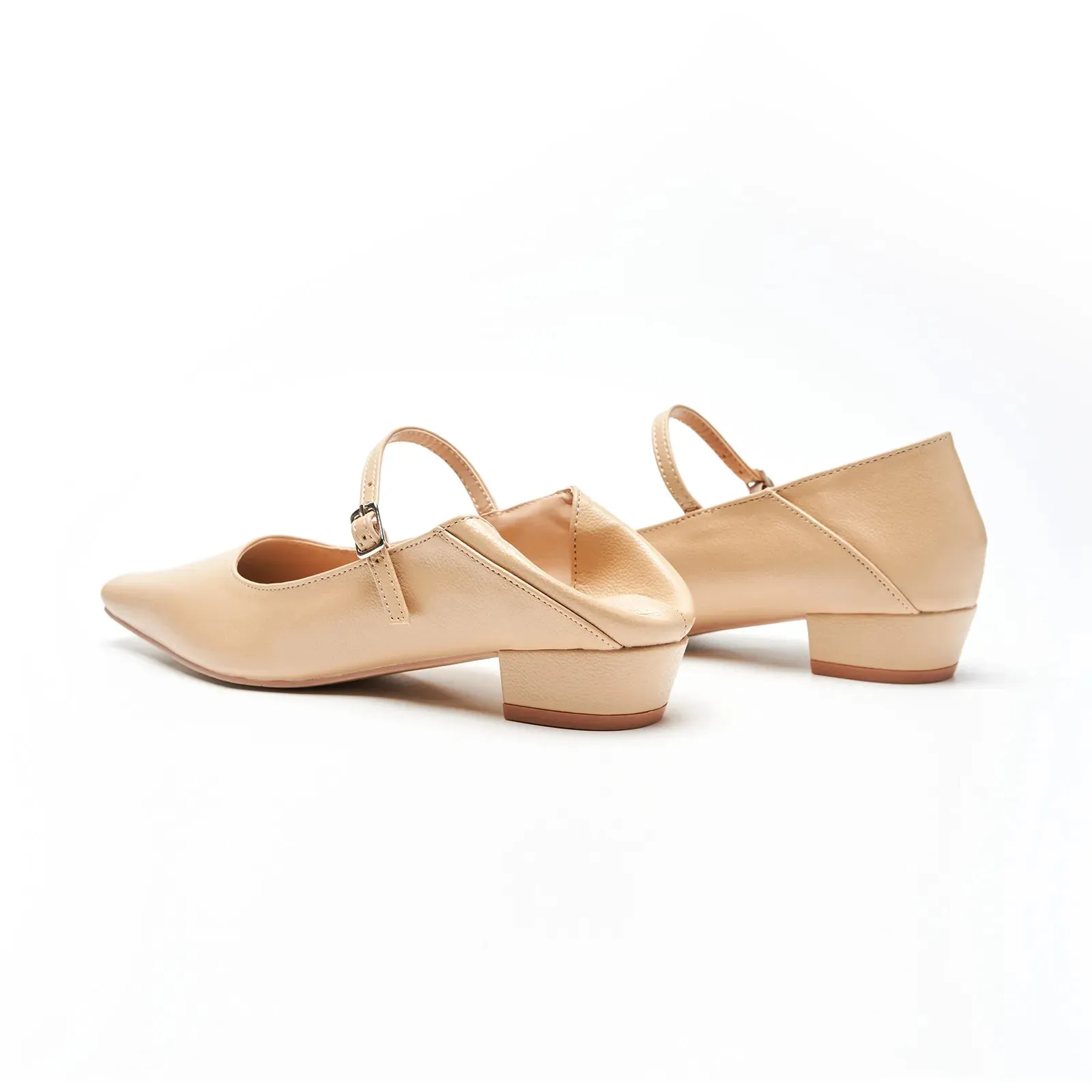 Single Strap Block Heel Mary Janes (Alva)