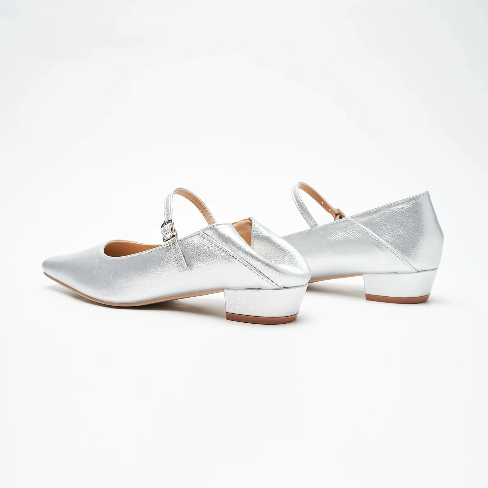 Single Strap Block Heel Mary Janes (Alva)