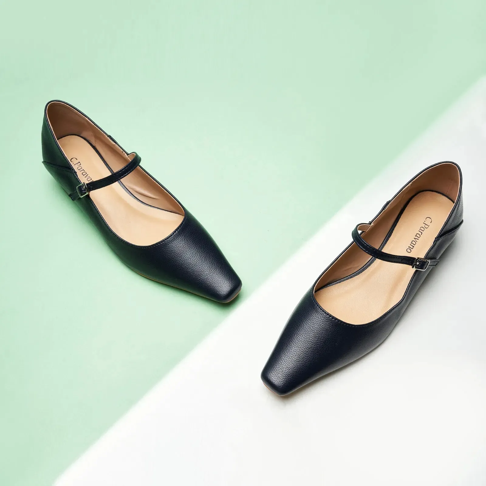 Single Strap Block Heel Mary Janes (Alva)