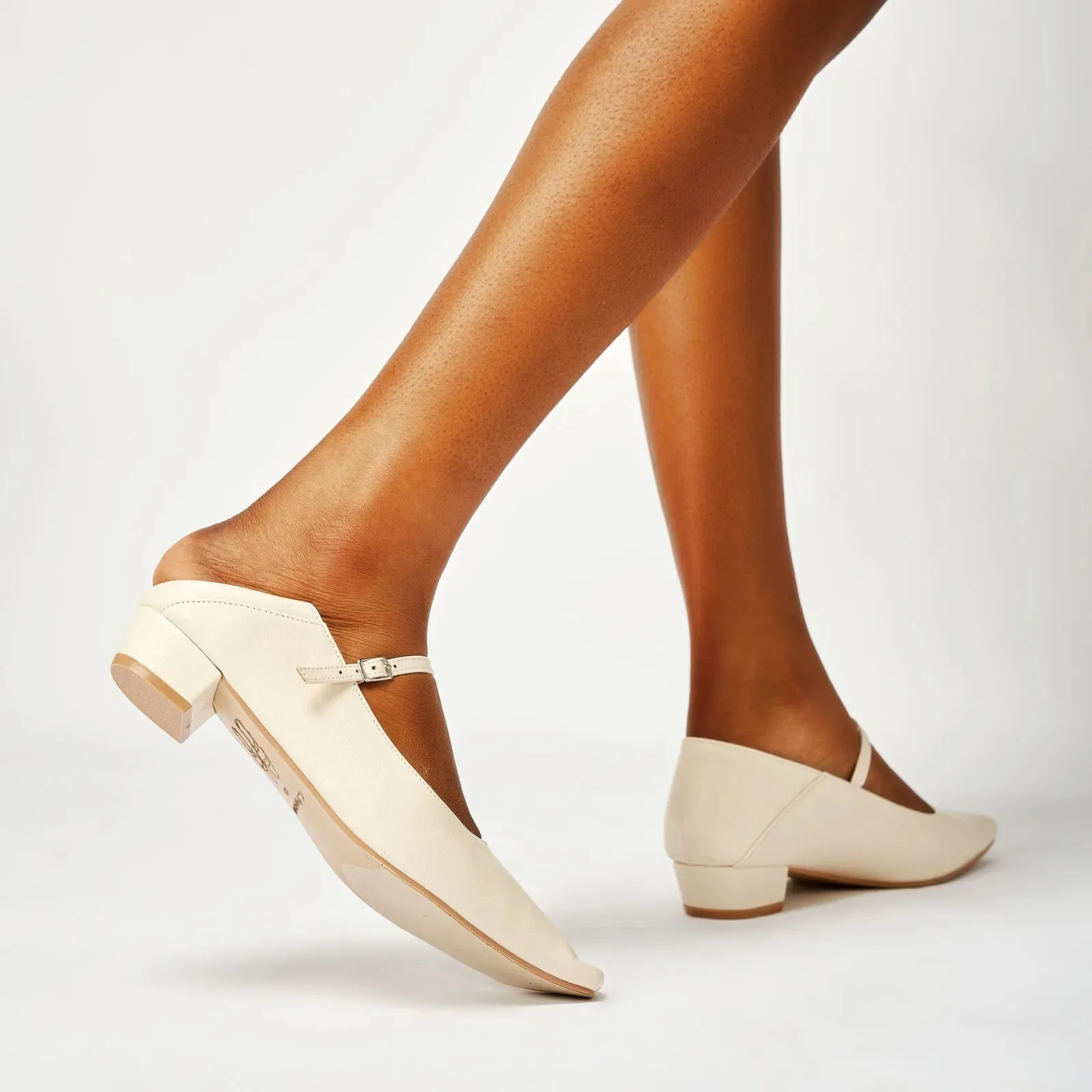 Single Strap Block Heel Mary Janes (Alva)