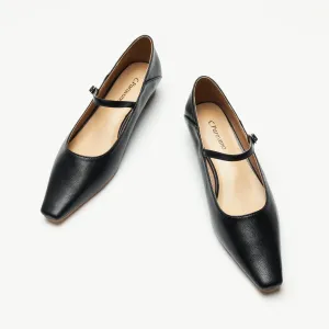 Single Strap Block Heel Mary Janes (Alva)