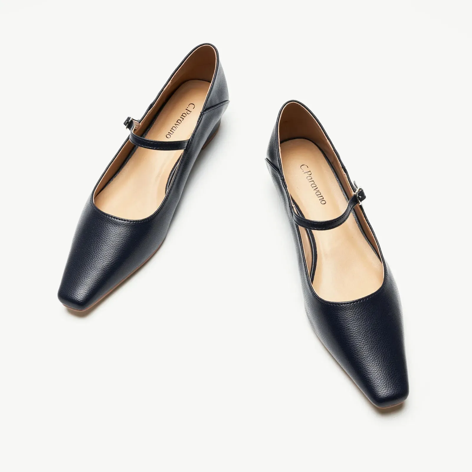 Single Strap Block Heel Mary Janes (Alva)