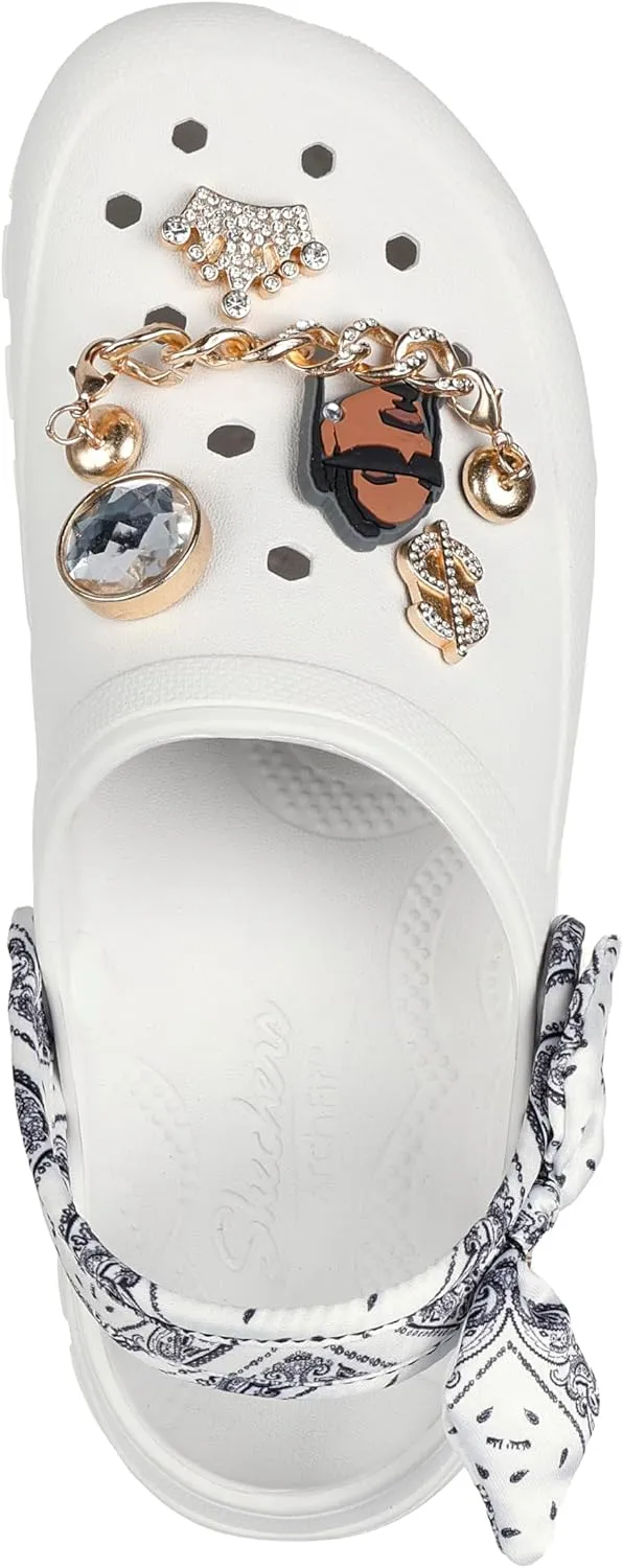 Skechers Women's Snoop Dogg: Arch Fit Footsteps-Rolling Glitz Clog