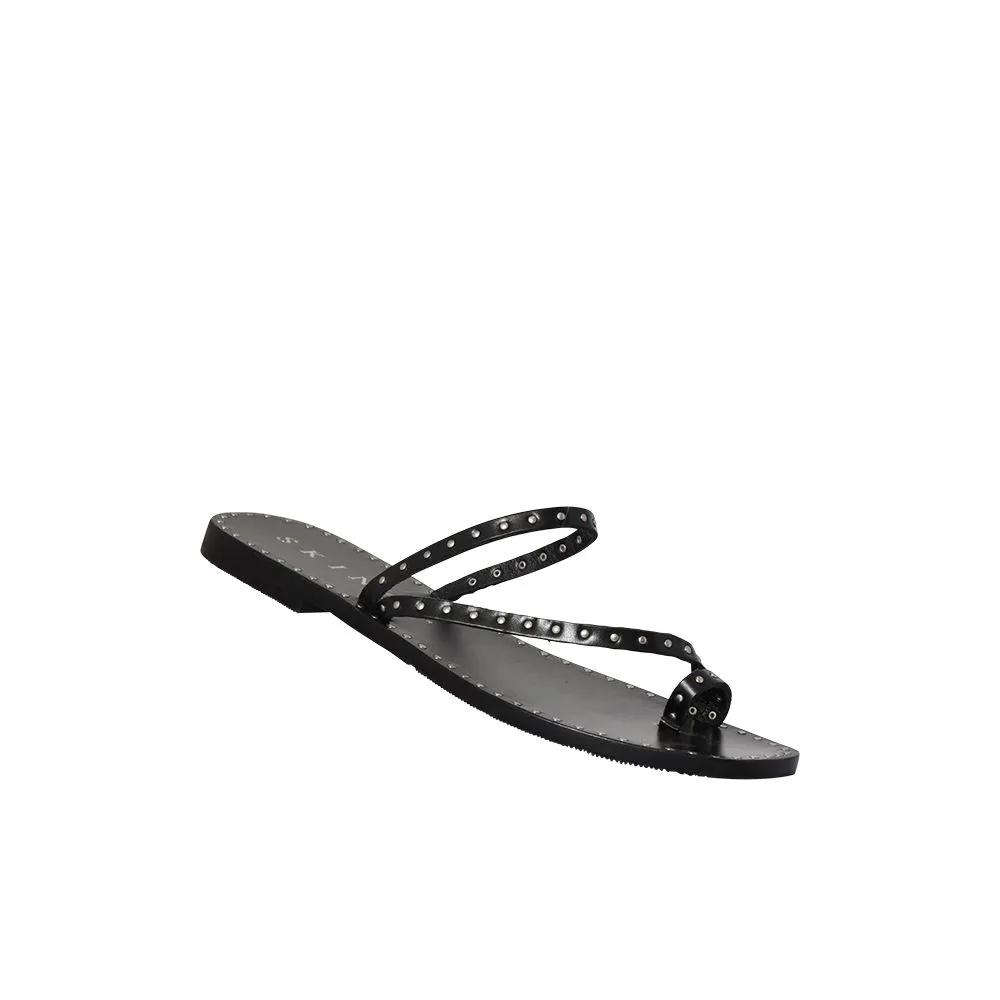 SKIN FOOTWEAR Hardwin Black Leather