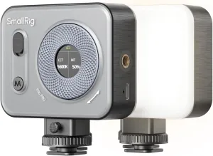 SMALLRIG Vibe P96 Pro Led Video Light, Portable Camera Light for Photography, Cold Shoe Light, CRI95 , 2500-6500K, 5 Effects, Fill Light Accessories for Content Creator, Streaming Black
