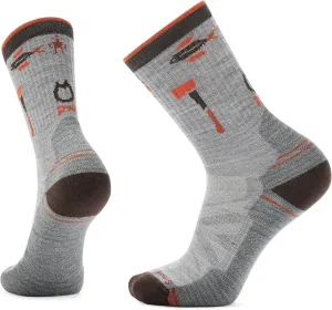 Smartwool Hike Light Cushion Camp Gear Crew Light Gray XL (Men's Shoe 12-14.5)