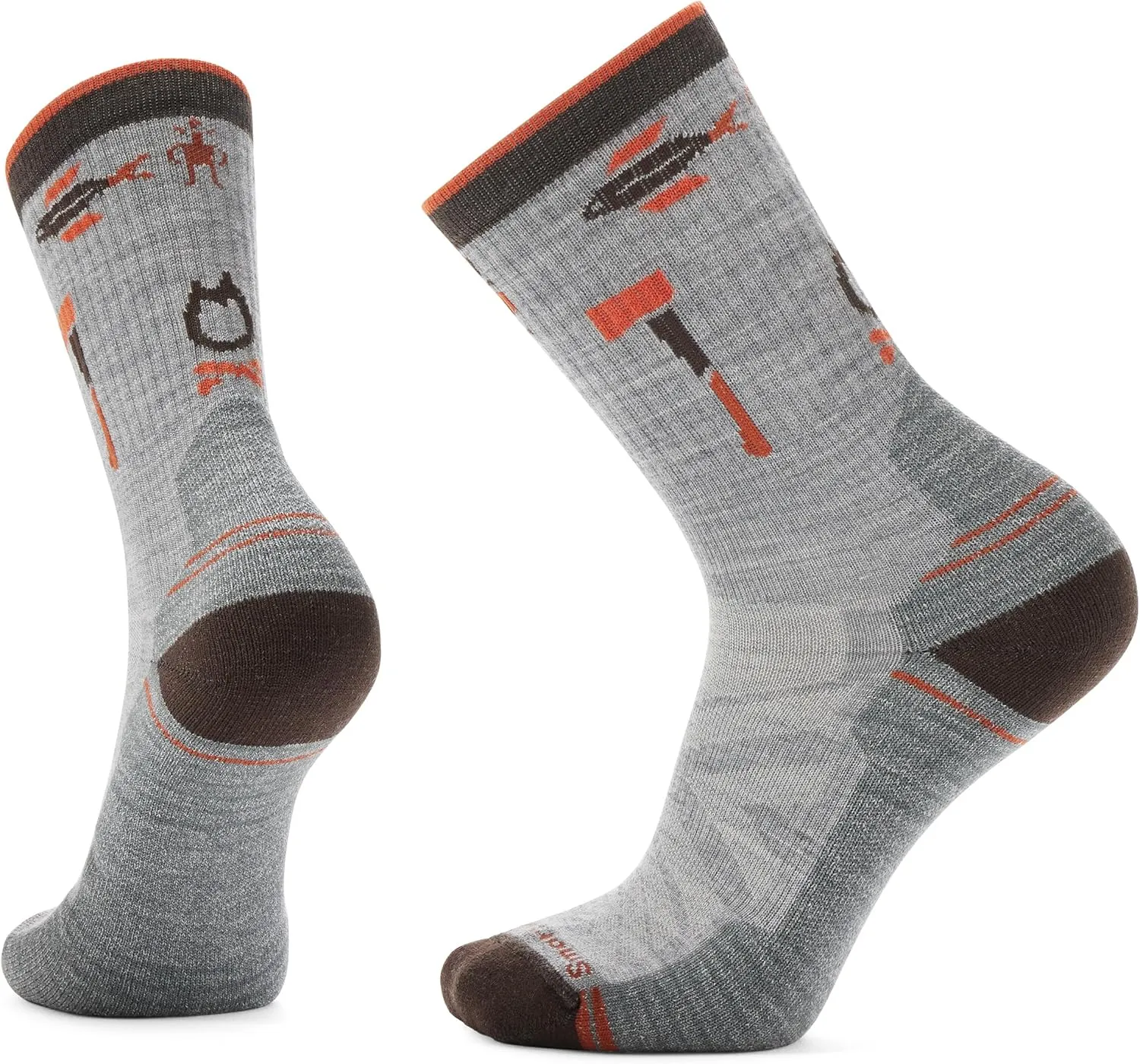 Smartwool Hike Light Cushion Camp Gear Crew Light Gray XL (Men's Shoe 12-14.5)