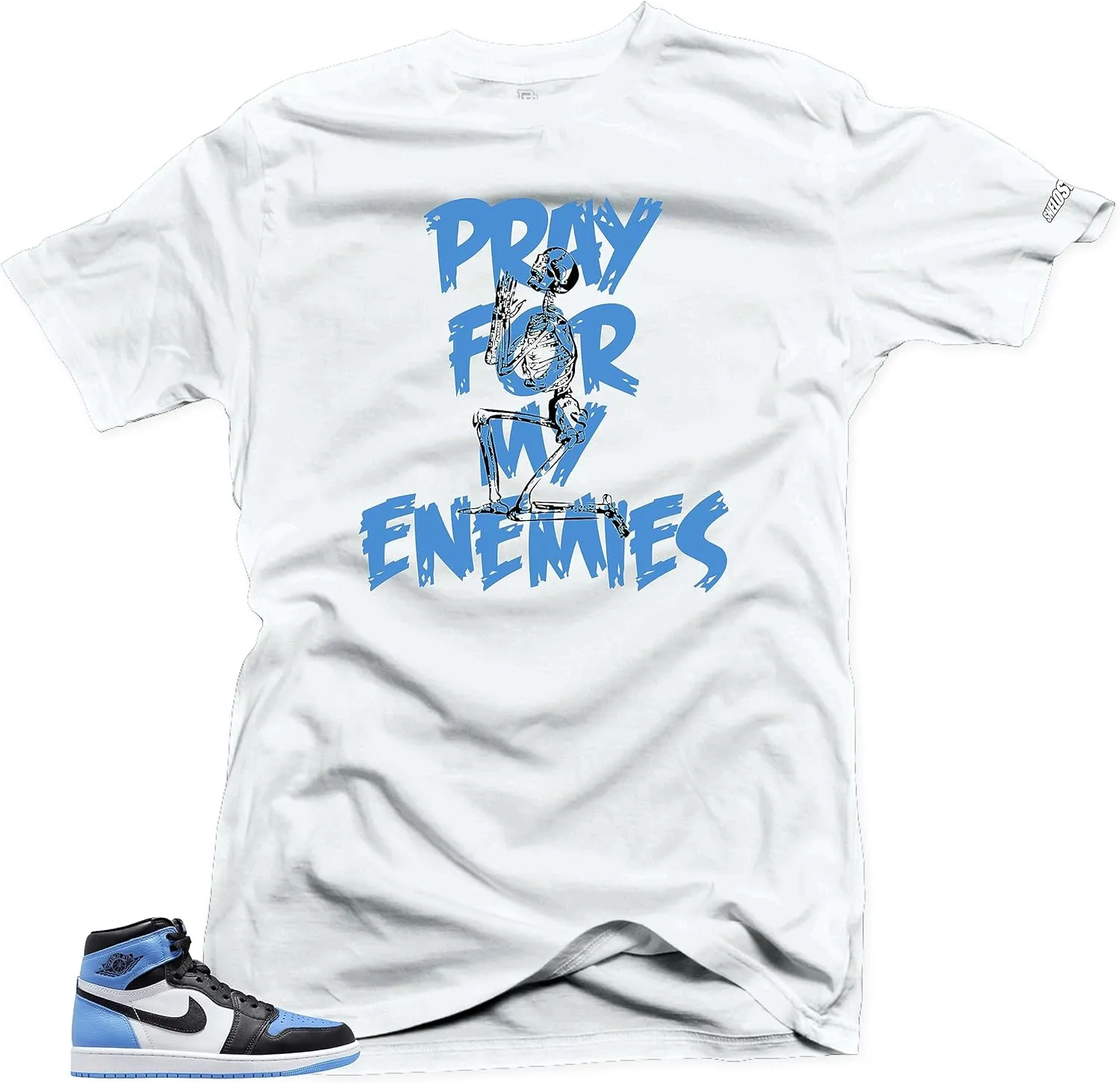 SNELOS Shirt to Match Jordan 1 UNC Toe Match Sneaker tee