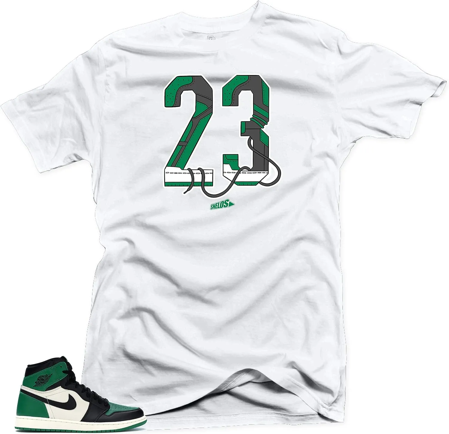 SNELOS Shirt to Match Jordan Retro 1 Pine Green 2020 Match Sneaker tee