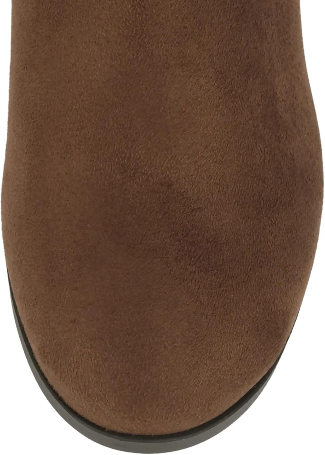 Soda Ability - Mid Ankle Bootie w/Split Shaft and Zipper Stacked Wedge Heel