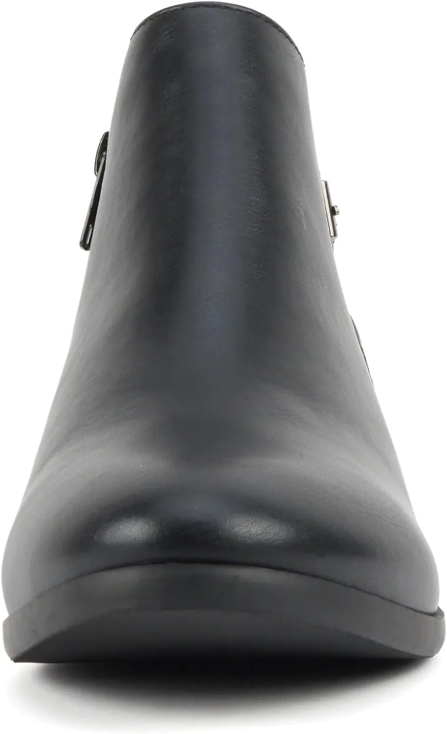 Soda CHOYA Women's Round Toe Faux Suede Stacked Heel Western Ankle Bootie