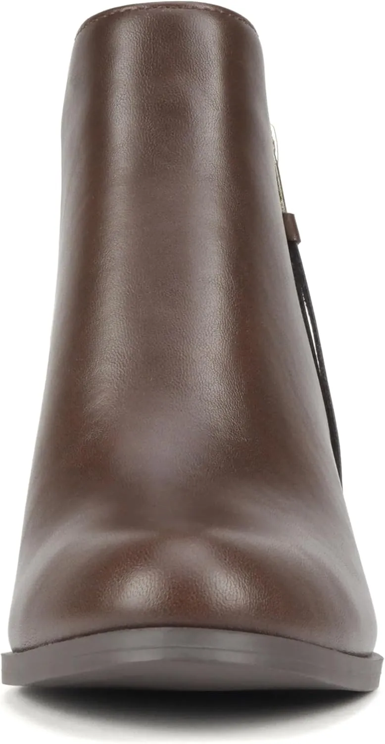Soda Women's Ages Tassel Zip Chunky Heel Bootie