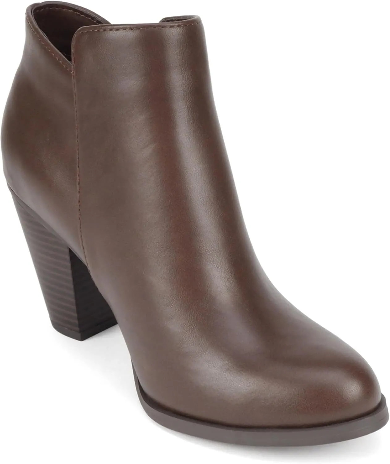Soda Women's Ages Tassel Zip Chunky Heel Bootie
