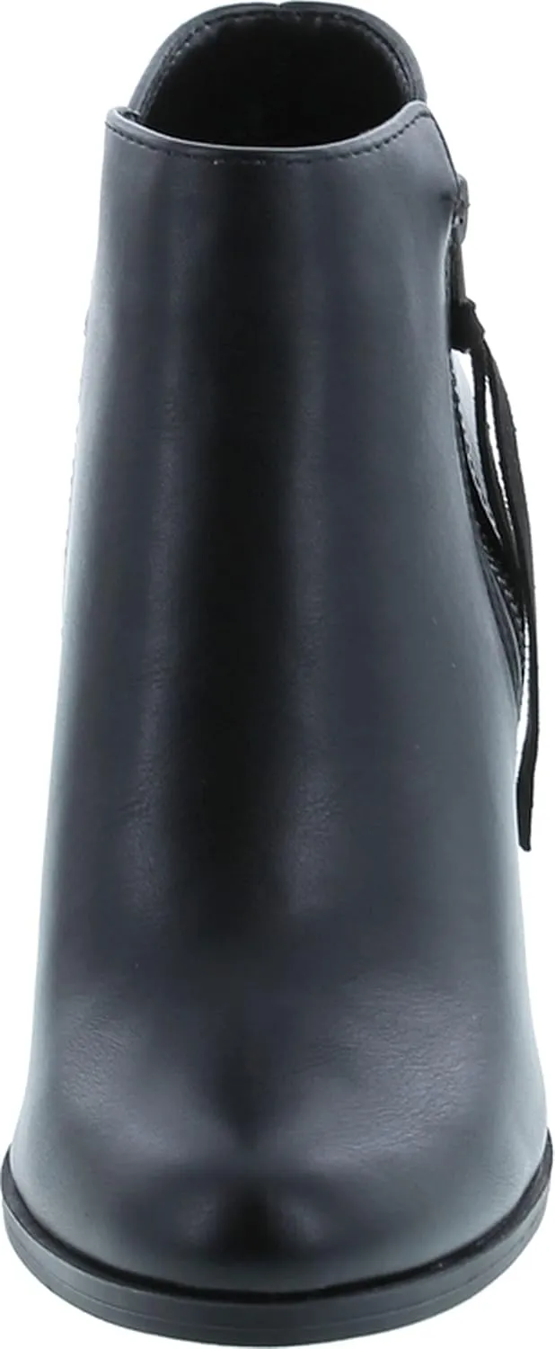Soda Women's Ages Tassel Zip Chunky Heel Bootie