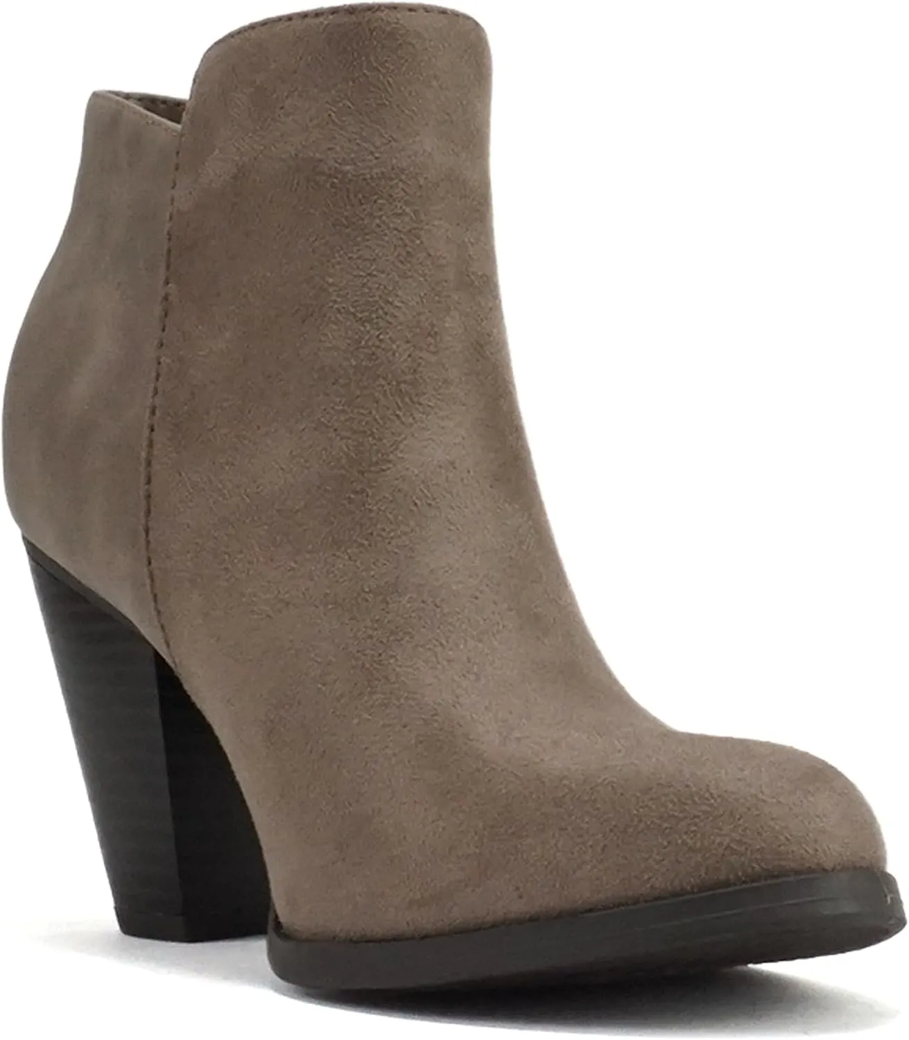 Soda Women's Ages Tassel Zip Chunky Heel Bootie